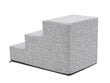 Hobbydog kāpnes Inari Light Grey 3, 30x50x30 cm цена и информация | Suņu gultas, spilveni, būdas | 220.lv