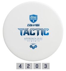 Диск для гольфа DISCMANIA Putter SOFT EXO TACTIC 4/2/0/3 белый цена и информация | Диск-гольф | 220.lv