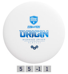 Диск для гольфа DISCMANIA Midrange Driver GEO ORIGIN  5/5/-1/1 White цена и информация | Диск-гольф | 220.lv