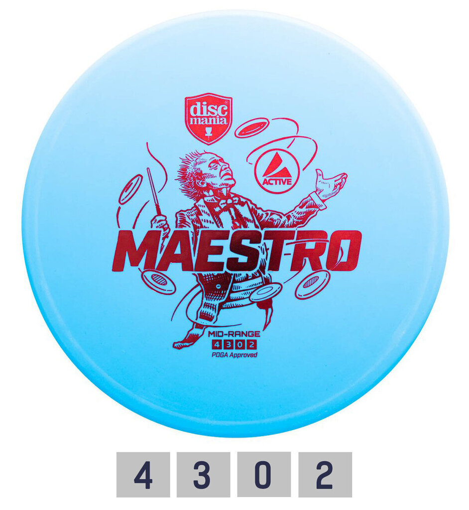 Disku golfa disks DISCMANIA Midrange Driver MAESTRO 4/3/0/2 цена и информация | Disku golfs | 220.lv