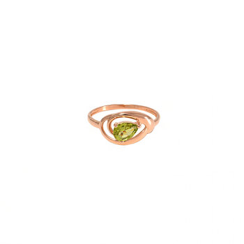 Золотое кольцо с перидотом ZGT101018096P ZGT101018096P цена и информация | Кольца | 220.lv