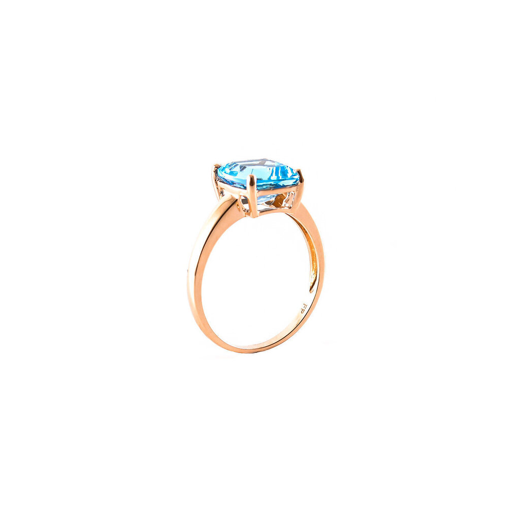 Zelta gredzen ar kantaino topāzu ZGR46626KBT cena un informācija | Gredzeni | 220.lv