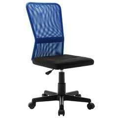 vidaXL biroja krēsls, 44x52x100 cm, melns ar zilu, tīklveida audums цена и информация | Офисные кресла | 220.lv