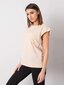 RUE PARIS t-krekls ar apdruku, persiku krāsā cena un informācija | T-krekli sievietēm | 220.lv