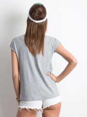 Женская рубашка-поло с короткими рукавами, серая цена и информация | Женские футболки | 220.lv
