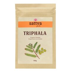 Triphala mišinio milteliai, ekologiški, Sattva Ayurveda, 100g cena un informācija | Tējas un ārstniecības augi | 220.lv