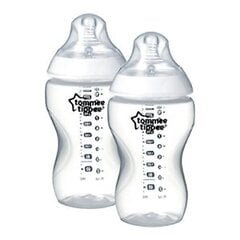 Pudeles 2x340 ml, Tommee Tippee 42262075 cena un informācija | Bērnu pudelītes un to aksesuāri | 220.lv