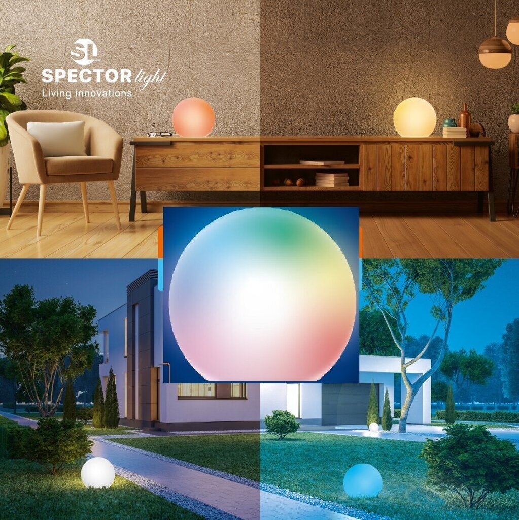 LED daudzfunkcionāls dekoratīvs gaismeklis RGBW ar pulti цена и информация | Stāvlampas | 220.lv