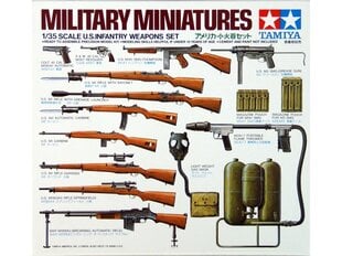 Сборная пластиковая модель Tamiya - U.S. Infantry Weapons Set, 1/35, 35121 цена и информация | Конструкторы и кубики | 220.lv