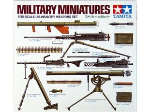 Сборная пластиковая модель Tamiya - U.S. Infantry Weapons Set, 1/35, 35121 цена и информация | Конструкторы и кубики | 220.lv