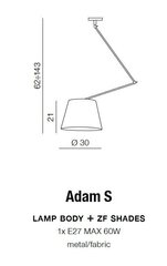 Azzardo подвесной светильник  AZ1841 Adam S цена и информация | Люстры | 220.lv