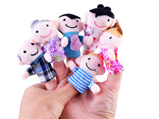 Leļļu uz pirkstiem komplekts Ģimene cena un informācija | Rotaļlietas meitenēm | 220.lv