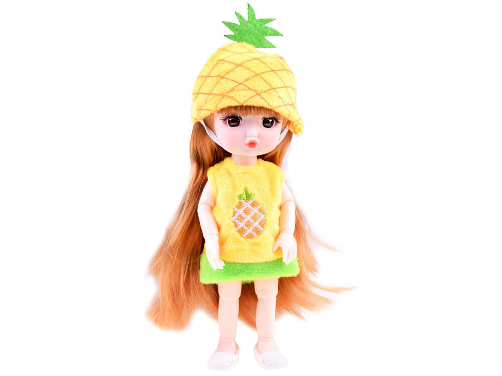 Atslēgu piekariņš - augļu lelle ananass cena un informācija | Rotaļlietas meitenēm | 220.lv