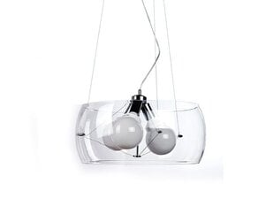 Azzardo подвесной светильник Cosmo M Chrome/Transparent цена и информация | Настенный/подвесной светильник Eye Spot 11 BL, чёрный | 220.lv