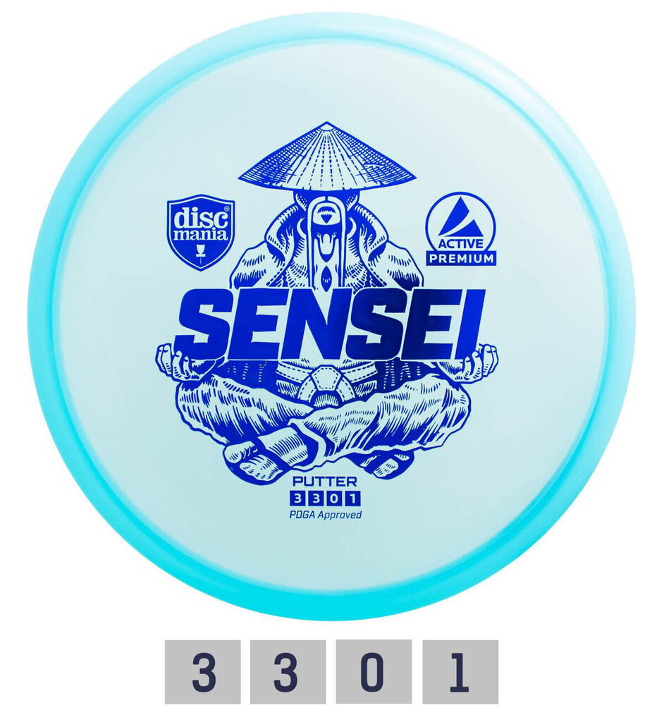 Disks Putter PREMIUM SENSEI 3/3/0/1 Blue цена и информация | Disku golfs | 220.lv