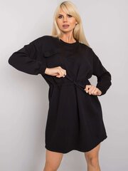 Rue Paris Черное платье-футболка цена и информация | Платья | 220.lv