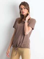 Женская рубашка-поло с короткими рукавами, коричневая цена и информация | Женские футболки | 220.lv