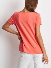 Sieviešu koraļļu krekls ar uzvilktām piedurknēm. cena un informācija | T-krekli sievietēm | 220.lv