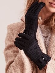 Черные женские перчатки в клетку цена и информация | Женские перчатки | 220.lv