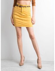 желтая джинсовая юбка облегающего кроя цена и информация | Юбки | 220.lv