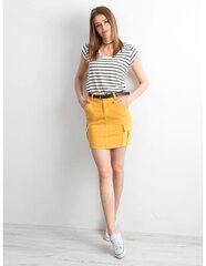 желтая джинсовая юбка с карманами цена и информация | Юбка | 220.lv