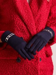 Женские перчатки с пряжкой, темно-синие цена и информация | Женские перчатки | 220.lv
