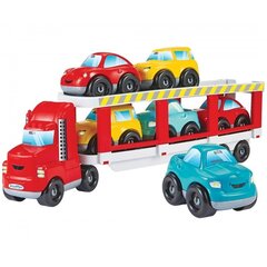 Vilcējs ar sešām automašīnām ECOIFFIER Abrick cena un informācija | Rotaļlietas zīdaiņiem | 220.lv