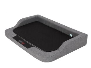 Hobbydog guļvieta Medico Standart Dark Grey Ekolen/Black L, 75x50 cm cena un informācija | Suņu gultas, spilveni, būdas | 220.lv