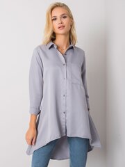 серая асимметричная рубашка джиллиан цена и информация | Женские блузки, рубашки | 220.lv