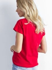 Pamata sarkans T-krekls. cena un informācija | Blūzes, sieviešu krekli | 220.lv
