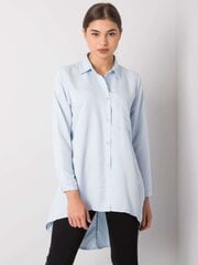 Gaiši zils krekls ar garāku muguru. cena un informācija | Blūzes, sieviešu krekli | 220.lv
