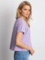 Sieviešu pamata kokvilnas t-krekls gaiši violetā krāsā. cena un informācija | Blūzes, sieviešu krekli | 220.lv