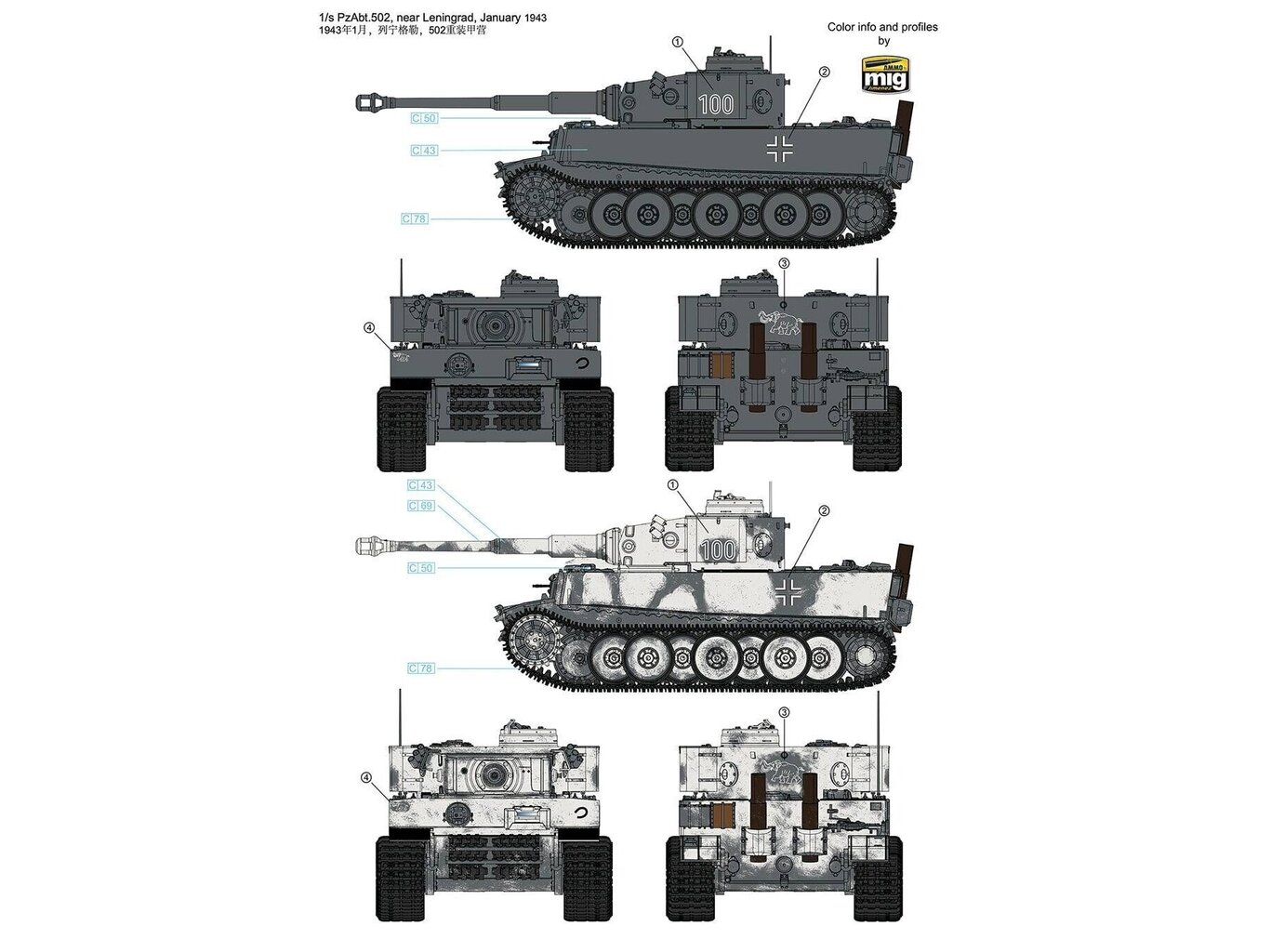 Rye Field Model - Tiger I Initial Production Early 1943, 1/35, RFM-5075 cena un informācija | Konstruktori | 220.lv