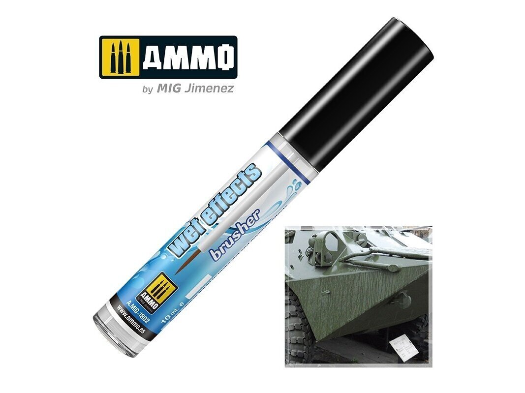 AMMO MIG - EFFECTS BRUSHER - Wet Effects, 1802 цена и информация | Modelēšanas un zīmēšanas piederumi | 220.lv