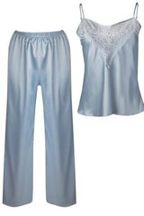 Divdaļīgas pidžamas DKaren Melanie Baby Blue sievietēm cena un informācija | Naktskrekli, pidžamas | 220.lv