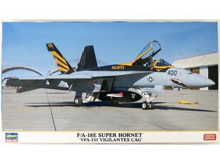 Hasegawa - F/A-18E Super Hornet `VFA-151 Vigilantes CAG` Limited Edition, 1/72, 02365 cena un informācija | Konstruktori | 220.lv