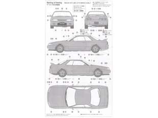 Сборная пластиковая модель Hasegawa - Nissan Skyline GT-R (BNR32) Early (1989), 1/24, 20496 цена и информация | Kонструкторы | 220.lv