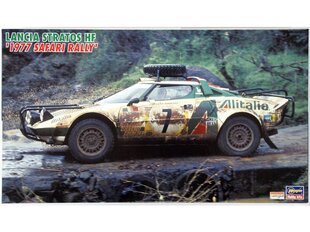 Сборная пластиковая модель Hasegawa - Lancia Stratos HF 1977 Safari Rally, 1/24, 25036 цена и информация | Kонструкторы | 220.lv