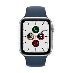 Apple Watch SE2nd Gen GPS, 44мм Silver Aluminium Case ,Abyss Blue Sport Band - MKQ43UL/A цена и информация | Apple Умные часы и браслеты | 220.lv