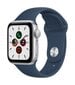 Apple Watch SE2nd Gen GPS, 44mm Silver Aluminium Case ,Abyss Blue Sport Band - MKQ43UL/A cena un informācija | Viedpulksteņi (smartwatch) | 220.lv