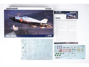 Сборная пластиковая модель Eduard - MiG-21MF Weekend Edition, 1/48, 84177 цена и информация | Kонструкторы | 220.lv