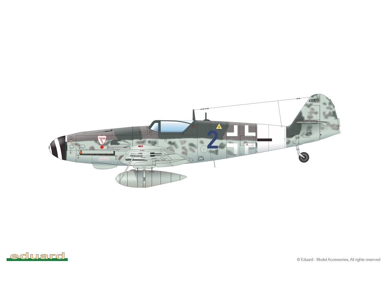 Eduard - Bf-109G-10 Erla Weekend Edition, 1/48, 84174 cena un informācija | Konstruktori | 220.lv