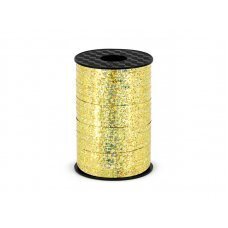 Plastmasas lente, zelta, 5mm/225m cena un informācija | Dāvanu saiņošanas materiāli | 220.lv