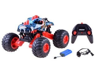 Tālvadības kravas automašīna Monster DINO 4x4 sarkana cena un informācija | Rotaļlietas zēniem | 220.lv
