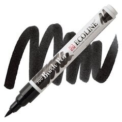 Маркер Ecoline® Brush Pen, черный, 1 шт. цена и информация | Письменные принадлежности | 220.lv