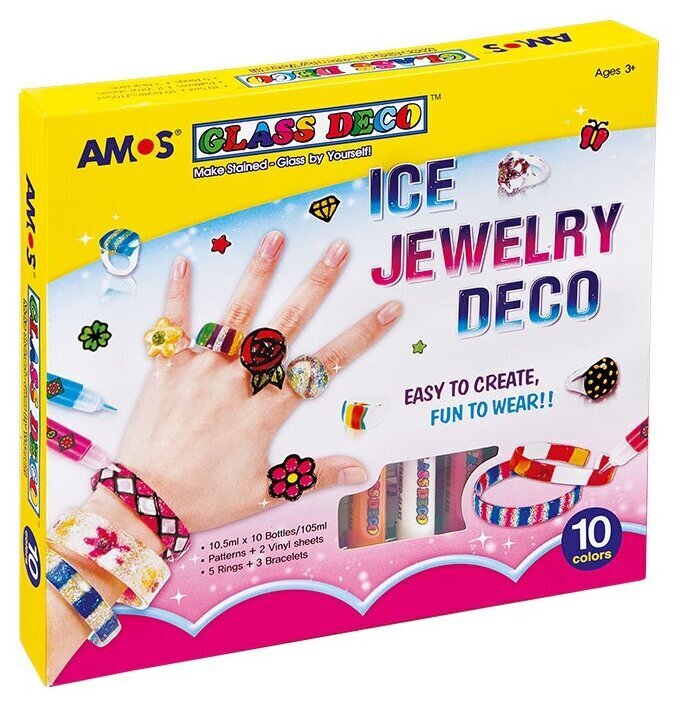 Dekorēšanas komplekts AMOS Ice Jewelry Deco cena un informācija | Modelēšanas un zīmēšanas piederumi | 220.lv