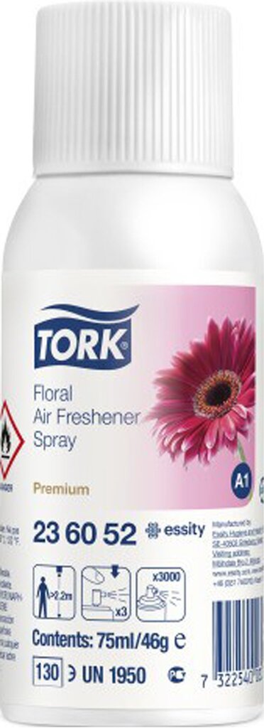 Gaisa atsvaidzinātāja uzpildītājs TORK Premium (A1), 236052, ziedu smarža cena un informācija | Gaisa atsvaidzinātāji | 220.lv