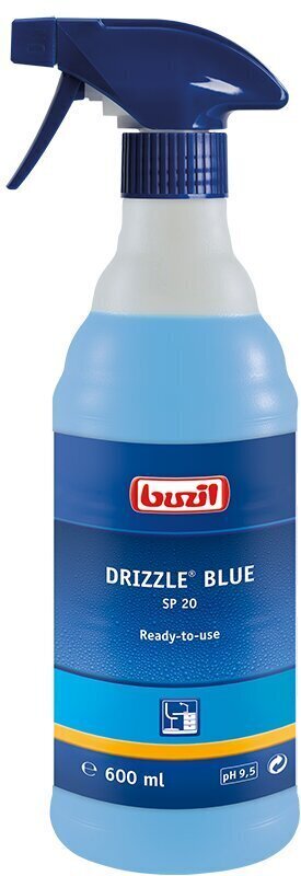 Universāls tīrīšanas līdzeklis BUZIL Drizzle Blue, ar izsmidzinātāju, 600 ml cena un informācija | Tīrīšanas līdzekļi | 220.lv