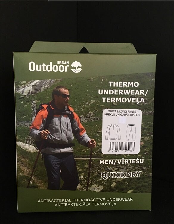 Termoveļa vīriešiem Urban outdoor, melna_pelēka цена и информация | Vīriešu termoveļa | 220.lv