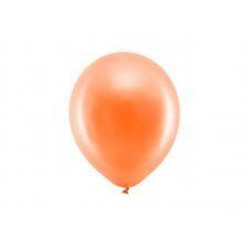 Воздушные шары Rainbow Balloons, 23 см, металлик, оранжевые (1 шт. / 100 шт.) цена и информация | Шары | 220.lv